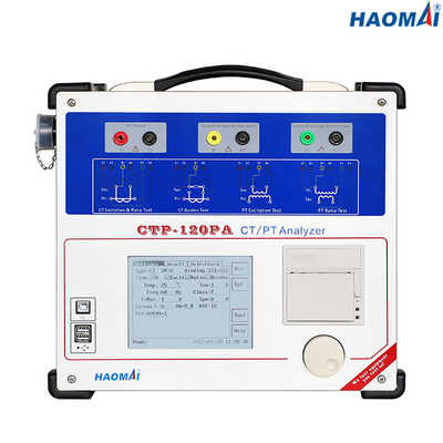 50/60Hz Instrumen Tes Transformator Saat Ini Set Tegangan Lutut Maksimum 40kV