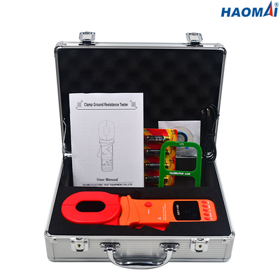 1200 Ohm Earth Clamp On Ground Resistance Tester Antarmuka USB 2 Kali/S